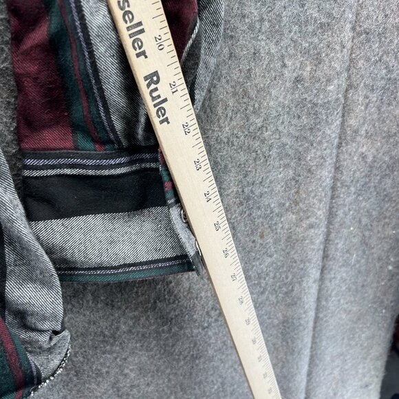 Wrangler Shirt Mens 2XL Red Stripes Pearl Snap Tall Western Brush Popper Cowboy - Picture 4 of 10